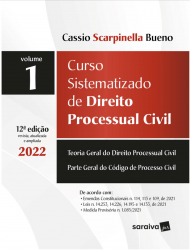 12ª edição do Curso sistematizado de direito processual civil, vol. 1